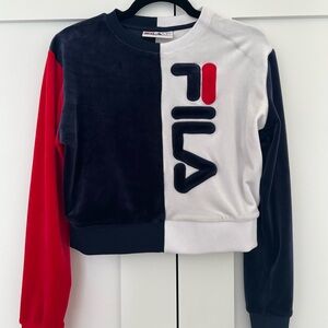 Fila Navy and White Crewneck